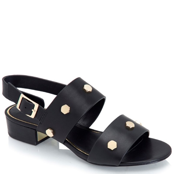 black leather women's zoe sandals